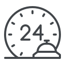Reception open 24/7
